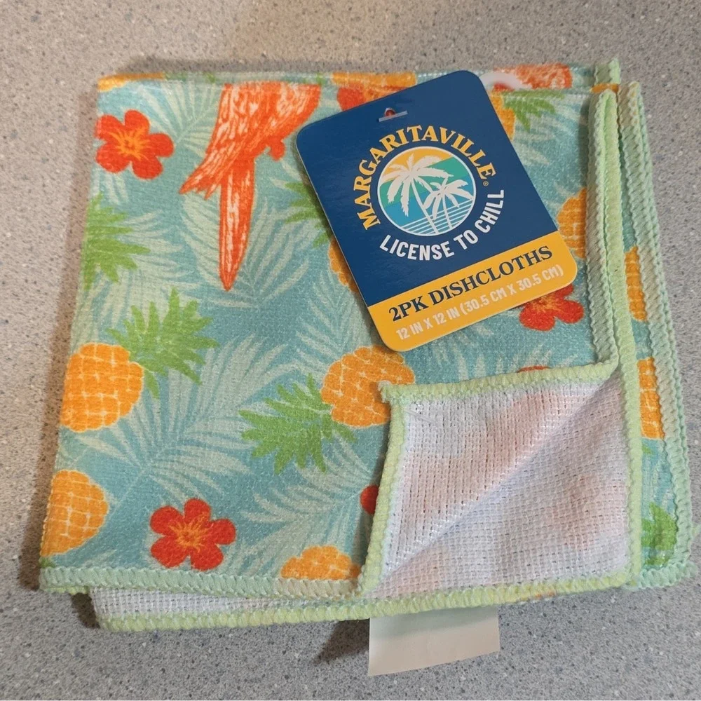 Jimmy Buffett Margaritaville License to Chill Tropical Cotton Kitchen Set,